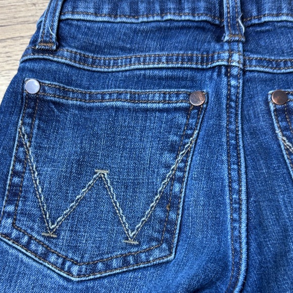 Youth Boys Wrangler Retro Slim Boot Dark Blue Jeans Size 8 Slim - Picture 8 of 10